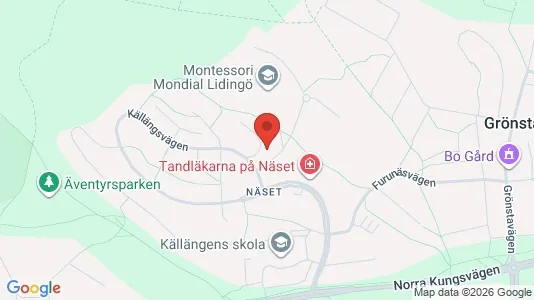 Apartments for rent i Lidingö - kort over placeringen
