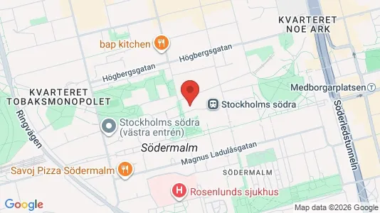 Apartments for rent i Södermalm - kort over placeringen