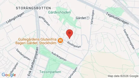 Apartments for rent i Gärdet/Djurgården - kort over placeringen