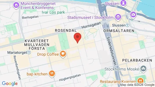 Apartments for rent i Södermalm - kort over placeringen