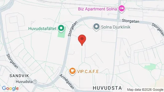 Apartments for rent i Solna - kort over placeringen