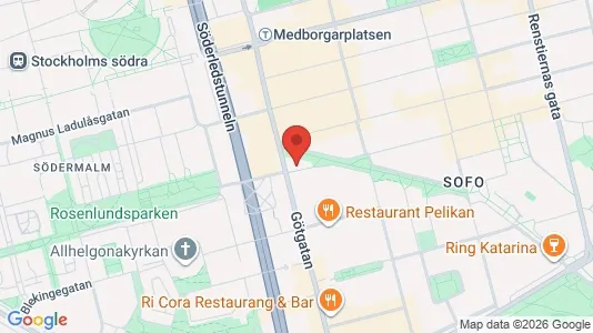 Apartments for rent i Södermalm - kort over placeringen