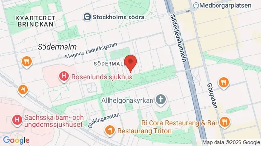 Apartments for rent i Södermalm - kort over placeringen