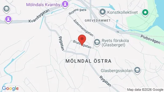 Apartments for rent i Mölndal - kort over placeringen