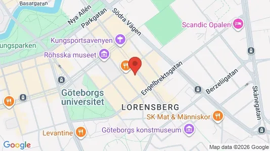 Apartments for rent i Gothenburg City Centre - kort over placeringen