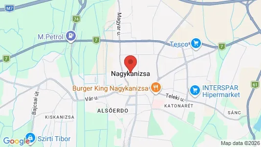 Apartments for rent i Nagykanizsai - kort over placeringen
