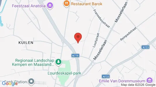 Apartments for rent i Genk - kort over placeringen