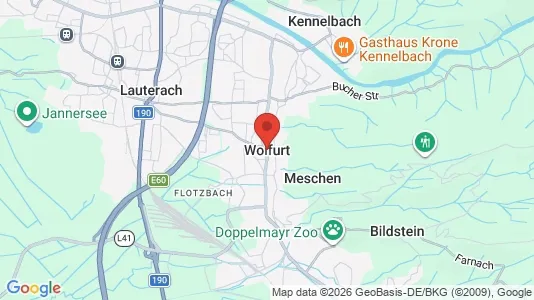 Apartments for rent i Wolfurt - kort over placeringen