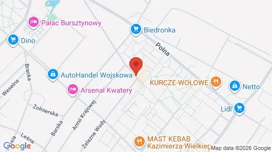 Apartments for rent i Włocławski - kort over placeringen