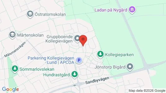Apartments for rent i Lund - kort over placeringen