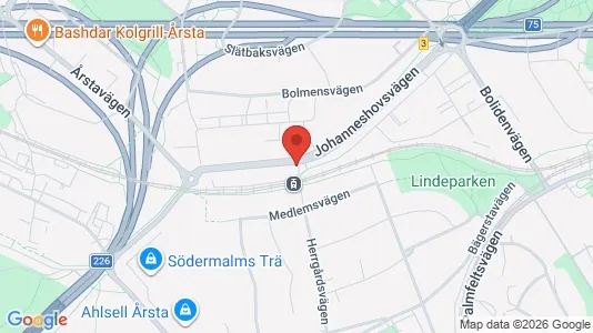 Apartments for rent i Hammarbyhamnen - kort over placeringen