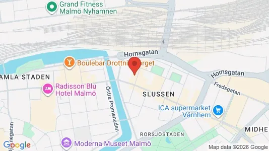 Apartments for rent i Malmö City - kort over placeringen
