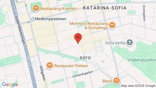 Apartments for rent i Södermalm - kort over placeringen