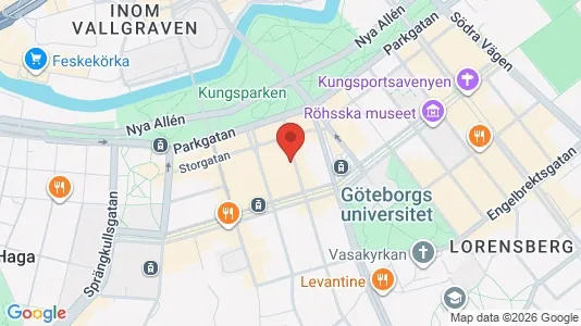Apartments for rent i Gothenburg City Centre - kort over placeringen