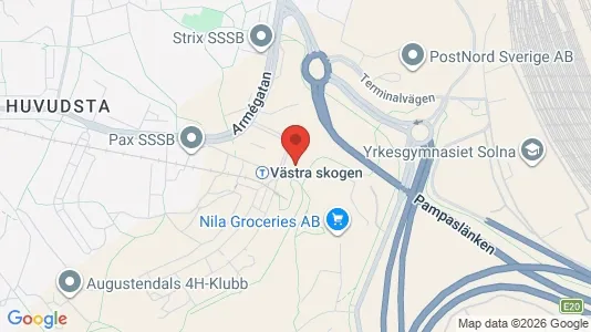 Apartments for rent i Solna - kort over placeringen