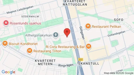 Apartments for rent i Södermalm - kort over placeringen
