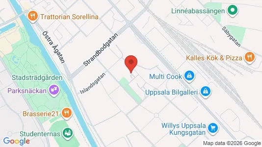 Apartments for rent i Uppsala - kort over placeringen