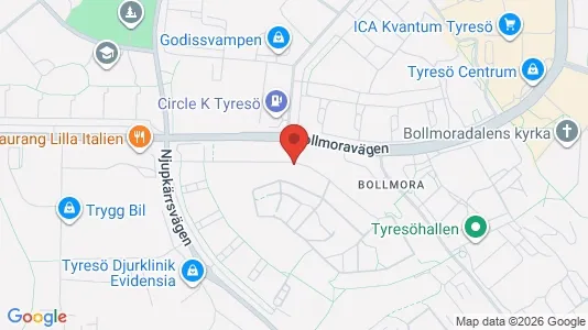 Apartments for rent i Tyresö - kort over placeringen
