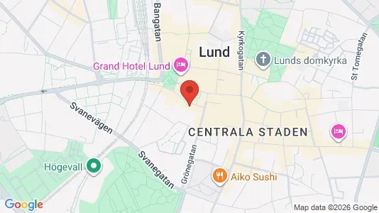 Apartments for rent i Lund - kort over placeringen