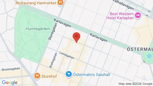 Apartments for rent i Östermalm - kort over placeringen