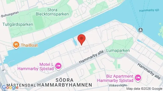 Apartments for rent i Hammarbyhamnen - kort over placeringen