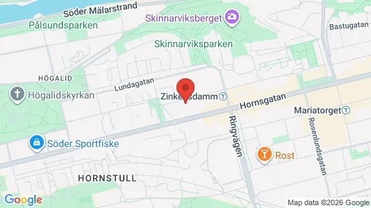Apartments for rent i Södermalm - kort over placeringen