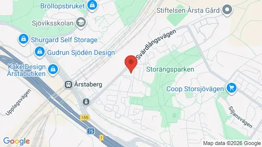 Apartments for rent i Hammarbyhamnen - kort over placeringen