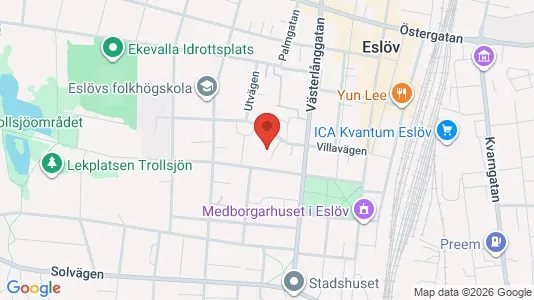 Apartments for rent i Eslöv - kort over placeringen