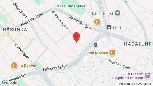 Apartments for rent i Solna - kort over placeringen