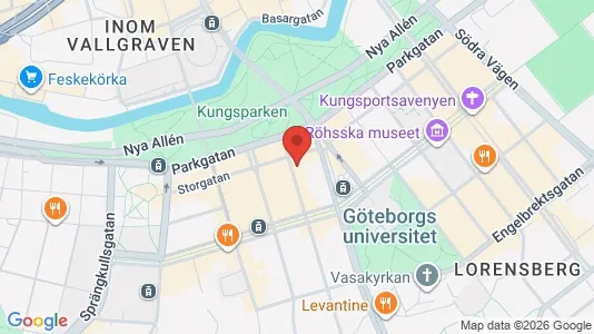 Apartments for rent i Gothenburg City Centre - kort over placeringen