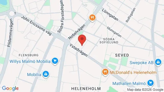 Apartments for rent i Sofielund - kort over placeringen