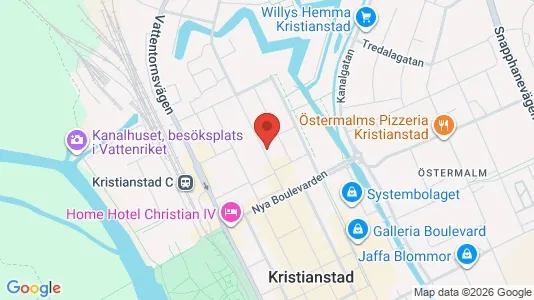 Apartments for rent i Kristianstad - kort over placeringen