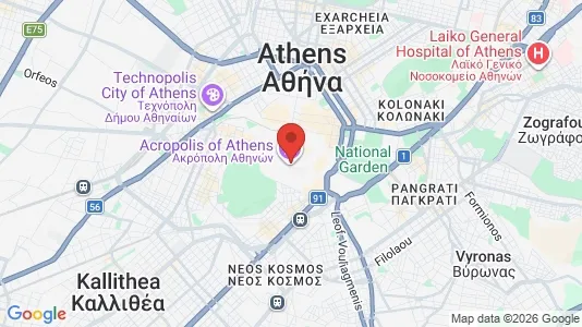 Houses for rent i Athens Akropoli - kort over placeringen