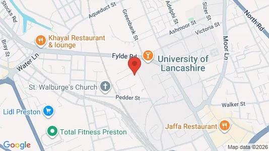 Apartments for rent i Preston - Lancashire - kort over placeringen