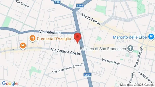 Rooms for rent i Bologna - kort over placeringen