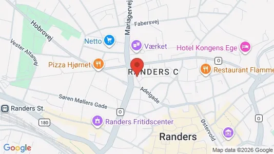 Apartments for rent i Randers C - kort over placeringen