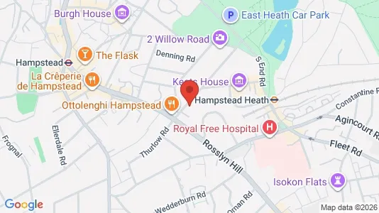 Apartments for rent i London NW3 - kort over placeringen