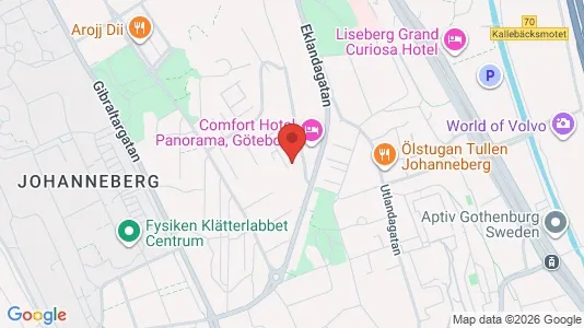 Apartments for rent i Johanneberg - kort over placeringen