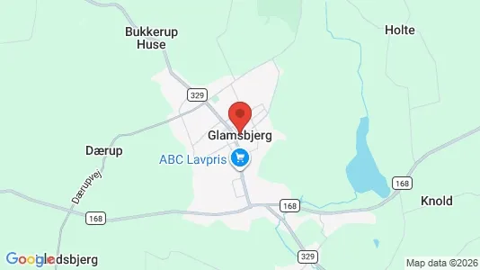 Houses for rent i Glamsbjerg - kort over placeringen
