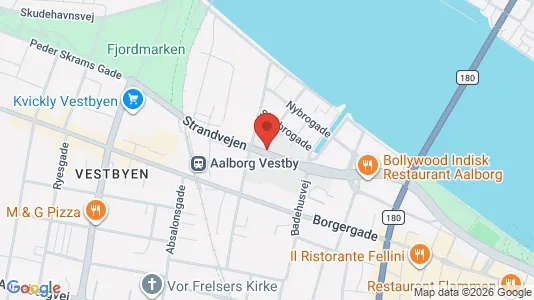 Apartments for rent i Aalborg Center - kort over placeringen