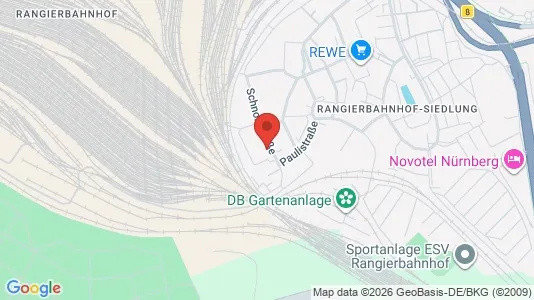 Apartments for rent i Nuremberg - kort over placeringen