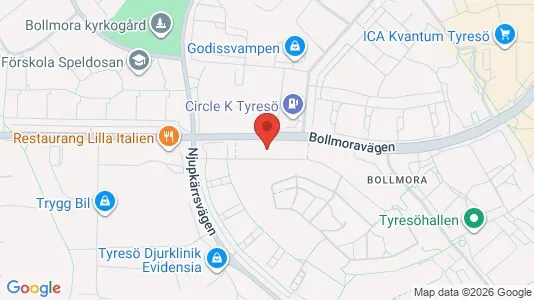 Apartments for rent i Tyresö - kort over placeringen