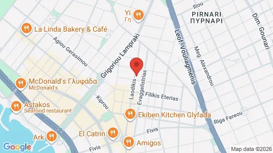 Apartments for rent i Glyfada - kort over placeringen