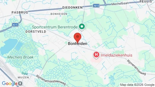 Apartments for rent i Bonheiden - kort over placeringen