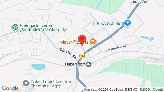 Apartments for rent i Chemnitz - kort over placeringen
