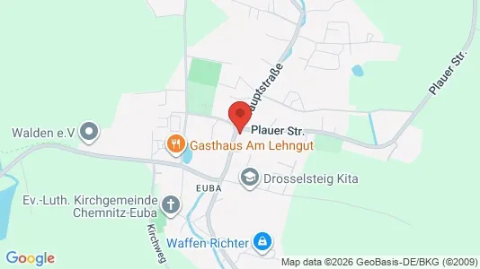 Apartments for rent i Chemnitz - kort over placeringen
