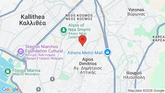 Apartments for rent i Ano Nea Smyrni - kort over placeringen