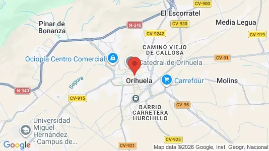 Houses for rent i Orihuela - kort over placeringen