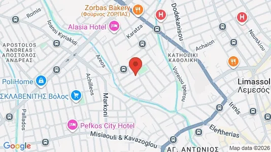 Apartments for rent i Limassol - kort over placeringen