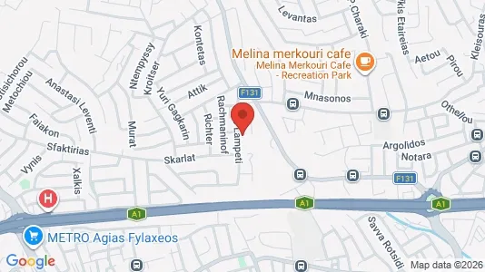 Apartments for rent i Mesa Geitonia - kort over placeringen